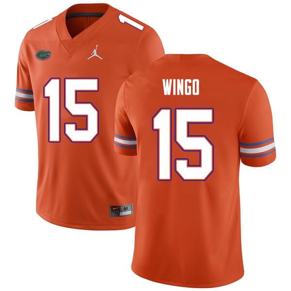 Men's NCAA Florida Gators Derek Wingo #15 Stitched Authentic Nike Orange College Football Jersey EOF7365RQ